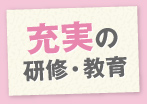 充実の研修・教育